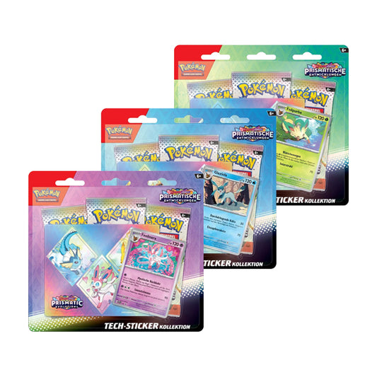 POKEMON PRISMATISCHE ENTWICKLUNGEN TECH STICKER KOLLEKTION DEUTSCH